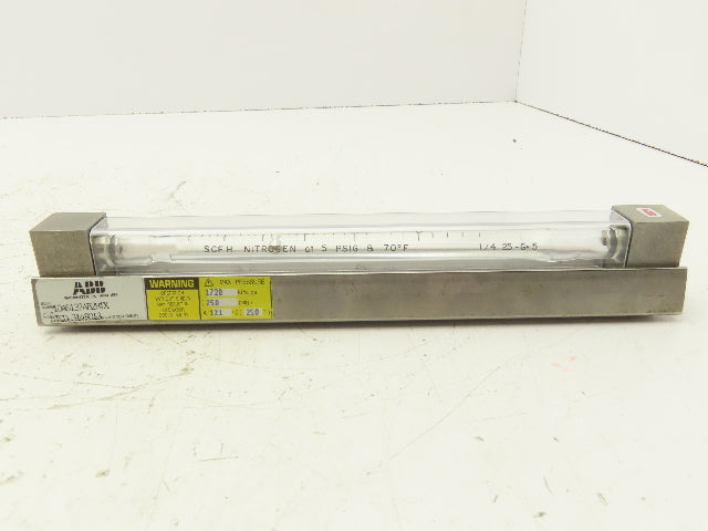 ABB 10A6132AB2B1X 5" Flow Meter 250PSIG 50 SCFH 1/4" NPT 1/4-25-G5