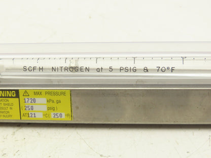ABB 10A6132AB2B1X 5" Flow Meter 250PSIG 50 SCFH 1/4" NPT 1/4-25-G5