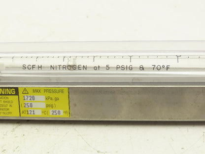 ABB 10A6132AB2B1X 5" Flow Meter 250PSIG 50 SCFH 1/4" NPT 1/4-25-G5