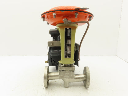 Fisher 32-24 588 Diaphragm Valve 1/2" 316 Flanged FieldVue Positioner 5-15 PSI