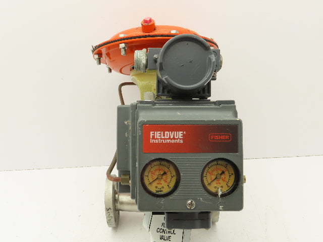 Fisher 32-24 588 Diaphragm Valve 1/2" 316 Flanged FieldVue Positioner 5-15 PSI