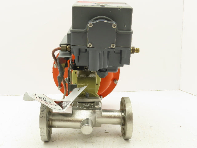 Fisher 32-24 588 Diaphragm Valve 1/2" 316 Flanged FieldVue Positioner 5-15 PSI