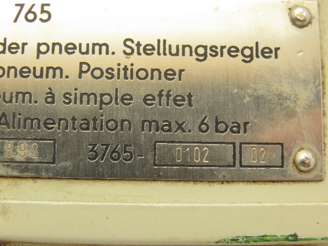 H.D. Baumann 3765-0102 02 Samson 765 Diaphragm Valve Positioner