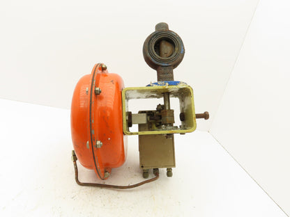 H.D. Baumann 21000 Pneumatic Diaphragm Butterfly Control Valve Positioner 2"
