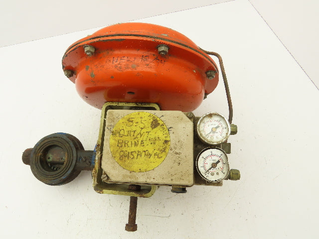 H.D. Baumann 21000 Pneumatic Diaphragm Butterfly Control Valve Positioner 2"
