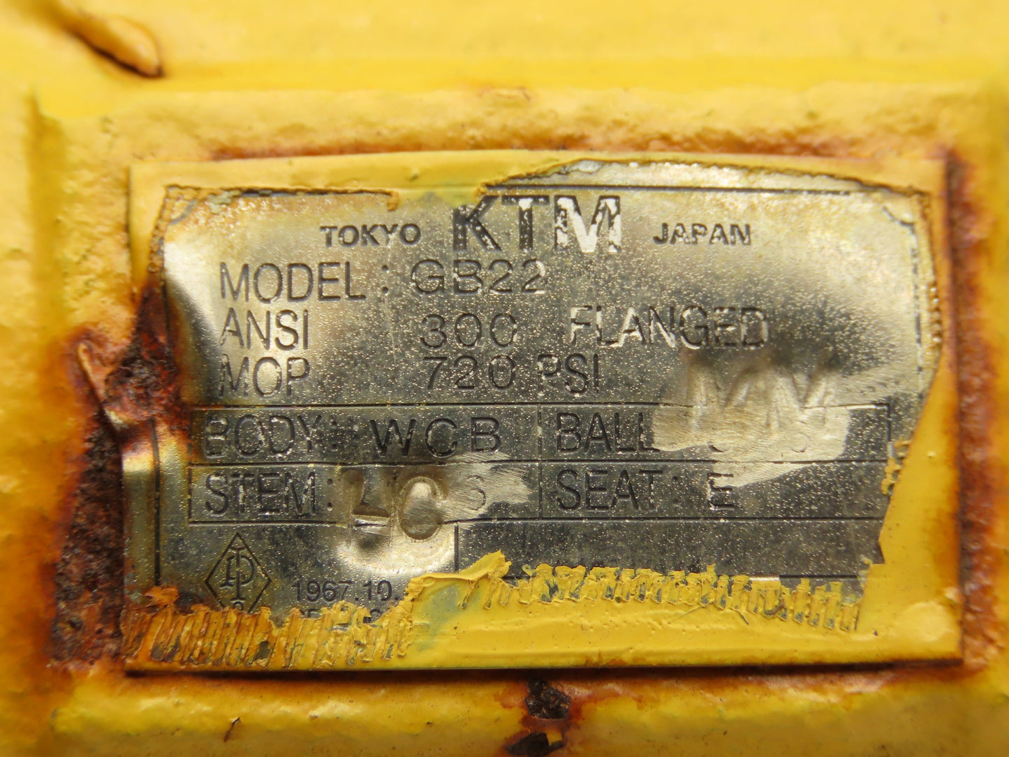 KTM EB862R-43/42ET-3C 2" Steel Flanged Ball Valve Class 300 8 Bolt 720 Psi