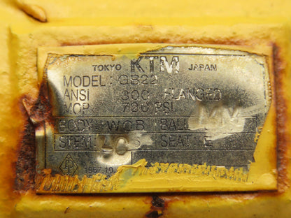 KTM EB862R-43/42ET-3C 2" Steel Flanged Ball Valve Class 300 8 Bolt 720 Psi