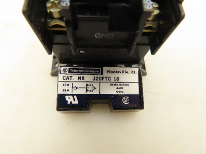 Telemecanique J20FTC18 Pneumatic Timing Control Relay 180 Sec Off Delay Lot of 4