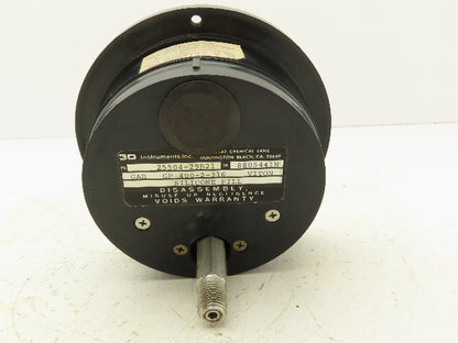 3D  Instruments 25504-29B21 Accu-Drive Pressure Gauge 4-1/2" 0-1000Psi 1/4" NPT