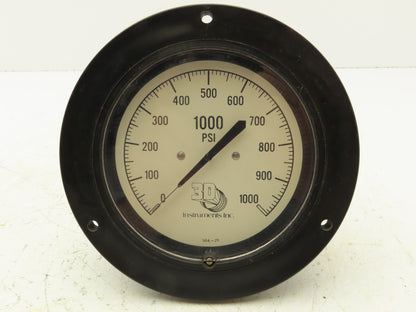 3D  Instruments 25504-29B21 Accu-Drive Pressure Gauge 4-1/2" 0-1000Psi 1/4" NPT