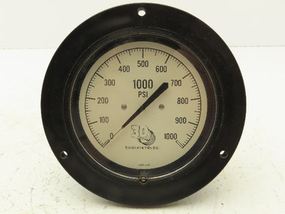 3D  Instruments 25504-29B21 Accu-Drive Pressure Gauge 4-1/2" 0-1000Psi 1/4" NPT
