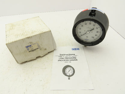 Wika 632.344,5" Pressure Guage 5" 0-100Psi 1/2" NPT 100" WC