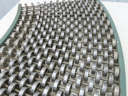 Hytrol 24"x 45° Curve Steel Skate Wheel Roller Gravity Conveyor Section