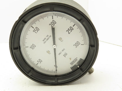 Wika Pressure Gauge Direct Drive 4" Dial 0-300Psi 1/2"NPT Inconel Tube