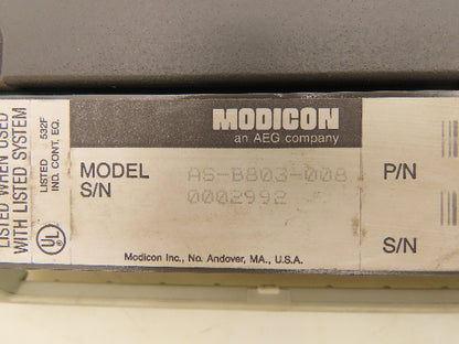 Modicon AEG AS-B803-008 Input Module 115V Discrete Input 8 Points