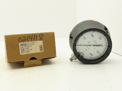 Wika 232.34DD 4.5" Pressure Guage 4-1/2" Dial 0-3000 Psi 1/4" NPT