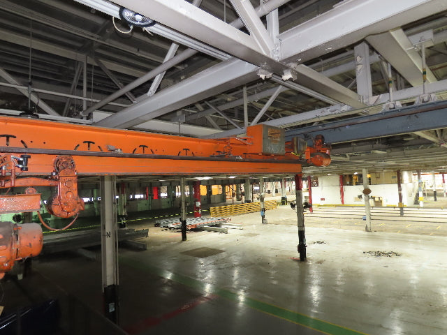 Cleveland Tramrail P&H 2 Ton Single Girder Underhung Bridge Crane 28' 4" Span