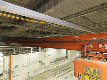 Cleveland Tramrail P&H 1 Ton Single Girder Underhung Bridge Crane 45' 10" Span