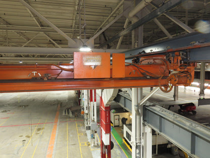 Cleveland Tramrail P&H 1/2 Ton Single Girder Underhung Bridge Crane 45' 10" Span