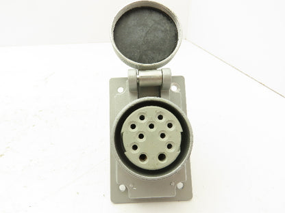Russellstoll SKWR11G Pin and Sleeve Receptacle 11 Wire 20A 600V