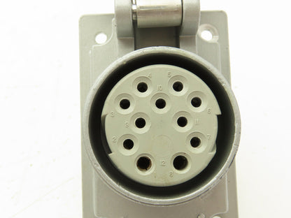 Russellstoll SKWR11G Pin and Sleeve Receptacle 11 Wire 20A 600V