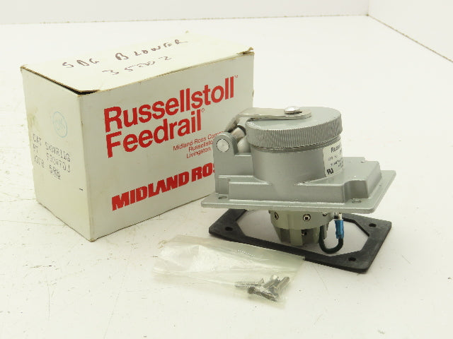 Russellstoll SKWR11G Pin and Sleeve Receptacle 11 Wire 20A 600V