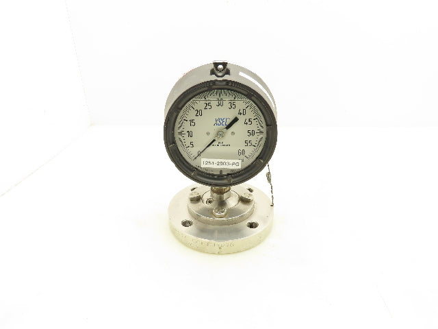 Wika Xsel 23X.34 4.5 Pressure Guage 4-1/2" Dial 0-60Psi w/6" Flanged Diaphragm
