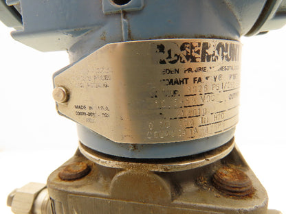 Rosemount CD2A22A1AB4I5M5 Pressure Transmitter 0-250" H20 3626Psi 10.5-55VDC