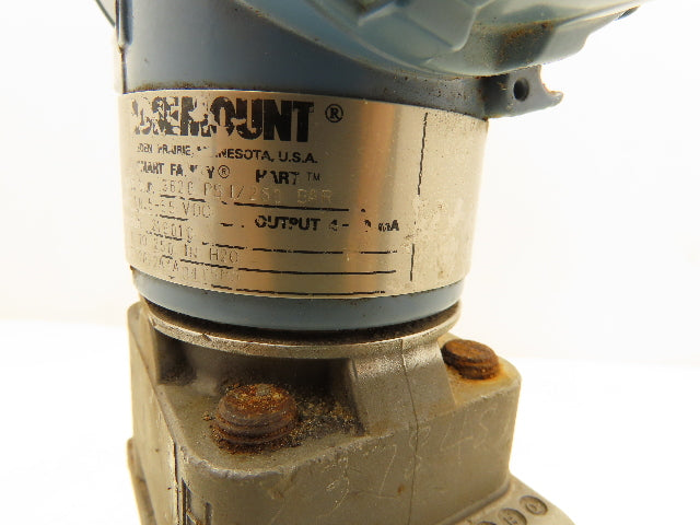 Rosemount CD2A22A1AB4I5M5 Pressure Transmitter 0-250" H20 3626Psi 10.5-55VDC