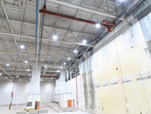 Cleveland Tramrail P&H 1 Ton Single Girder Underhung Bridge Crane 26' 9" Span