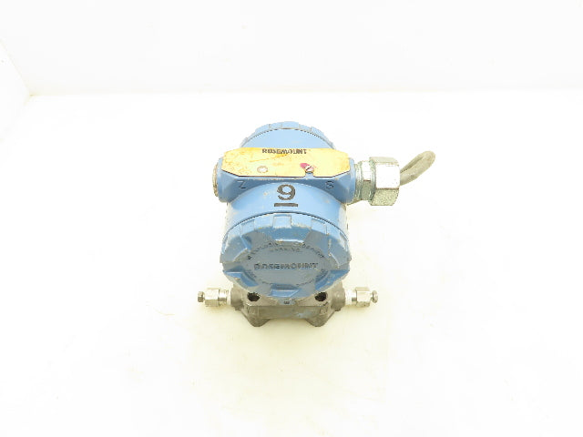 Rosemount 3051PD3A22A1AB4 Pressure Transmitter 0-1000" H20 3626Psi 10.5-55VDC