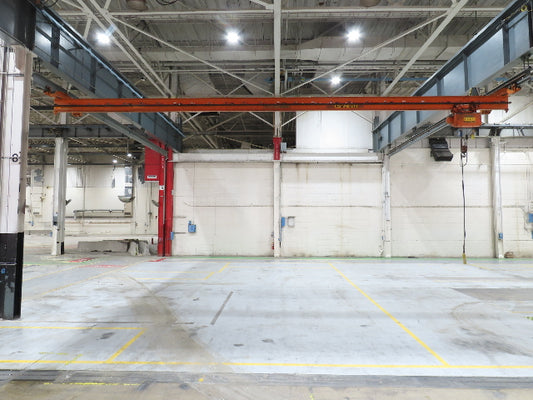 Cleveland Tramrail P&H 2 Ton Single Girder Underhung Bridge Crane 46' Span