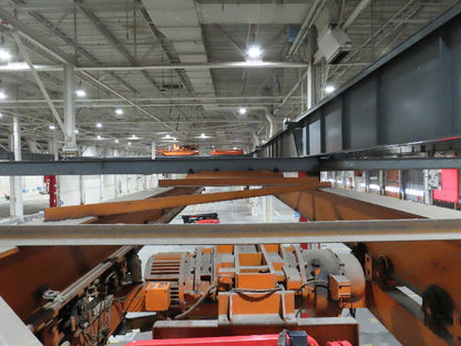 Cleveland Tramrail P&H 7.5 Ton Double Girder Underhung Bridge Crane 45' 10" Span