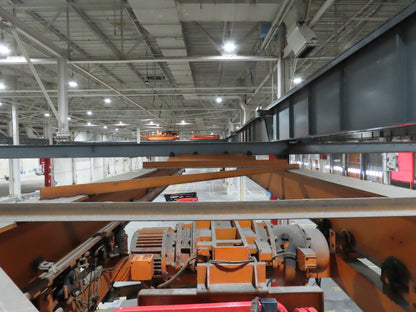 Cleveland Tramrail P&H 7.5 Ton Double Girder Underhung Bridge Crane 45' 10" Span