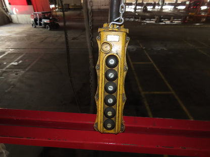 Cleveland Tramrail P&H 3 Ton Single Girder Underhung Bridge Crane 46' Span