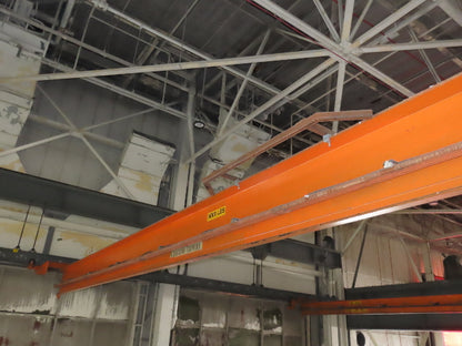 Cleveland Tramrail P&H 3 Ton Single Girder Underhung Bridge Crane 46' Span