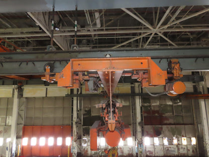 Cleveland Tramrail P&H 3 Ton Single Girder Underhung Bridge Crane 46' Span