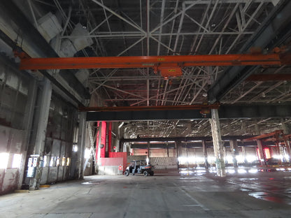 Cleveland Tramrail P&H 3 Ton Single Girder Underhung Bridge Crane 46' Span