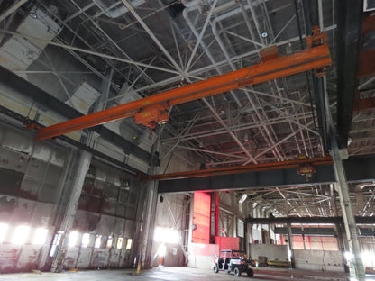 Cleveland Tramrail P&H 3 Ton Single Girder Underhung Bridge Crane 46' Span