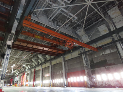 Cleveland Tramrail P&H 3 Ton Single Girder Underhung Bridge Crane 46' Span
