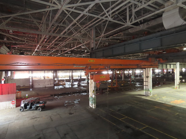Cleveland Tramrail P&H 3 Ton Single Girder Underhung Bridge Crane 46' Span