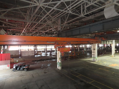 Cleveland Tramrail P&H 3 Ton Single Girder Underhung Bridge Crane 46' Span