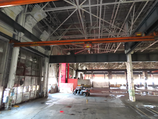 Cleveland Tramrail P&H 1 Ton Single Girder Underhung Bridge Crane 46' Span