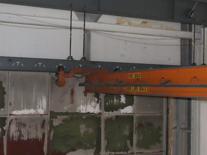 Cleveland Tramrail P&H 1 Ton Single Girder Underhung Bridge Crane 46' Span