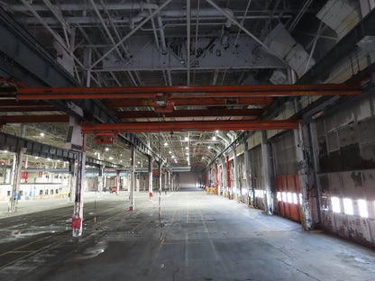 Cleveland Tramrail P&H 1 Ton Single Girder Underhung Bridge Crane 46' Span