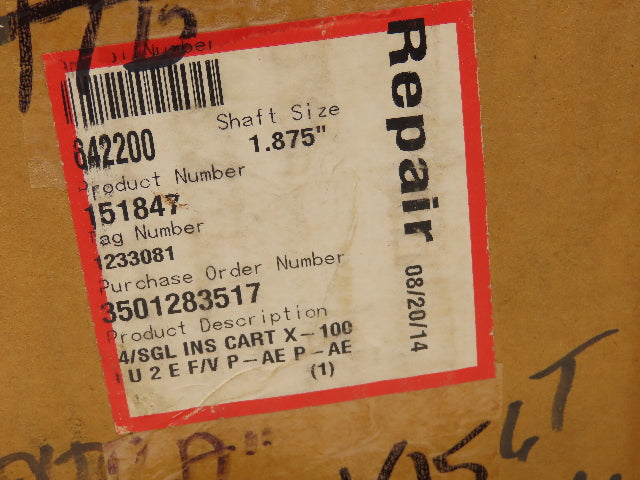 Flow Serve 4560173 Pump Shaft Seal 1.875" Dura Seal Rebuilt