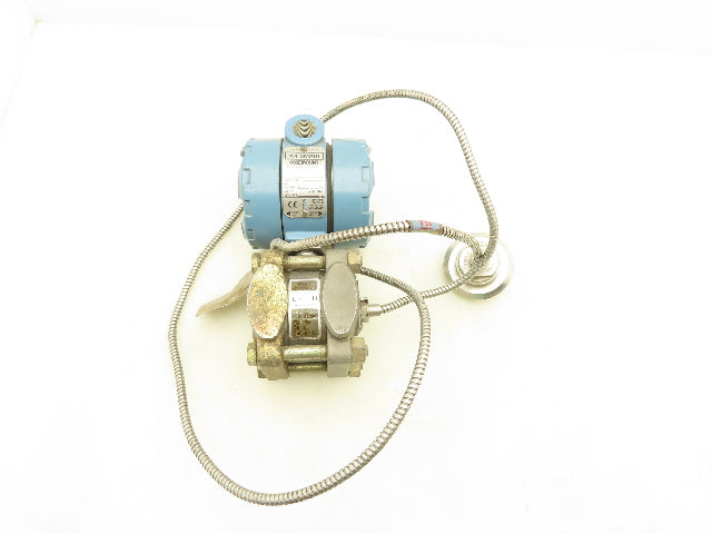 Rosemount 1151 Smart Pressure Transmitter w/Temp Sensor 750"H2O 45VDC 1/2"NPT