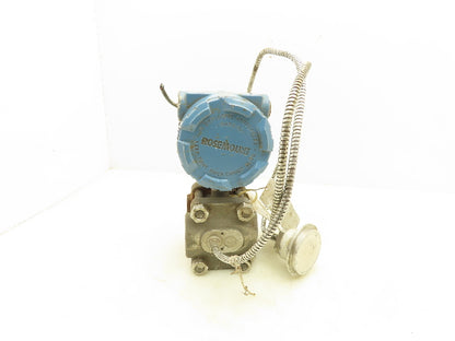Rosemount 1151 Smart Pressure Transmitter w/Temp Sensor 0-300Psi 45VDC 1/2"NPT