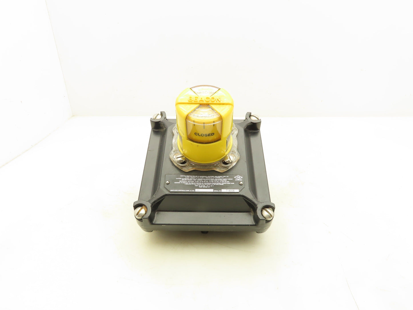 Westlock 2007 Beacon Valve position Monitor Type 4X 250VDC 15A 3/4"NPT