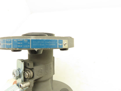 Jamesbury 730S 2-Way Ball Valve 3/4" Flanged 300# 740Psi Chlorine Pamphlet 6
